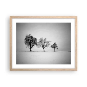 Poster în ramă de stejar deschis - La ce visează? - 50x40 cm