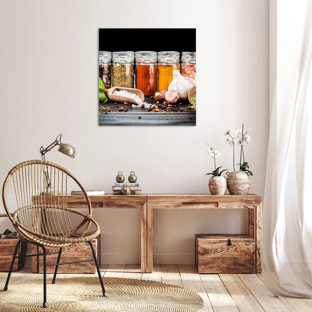 Tablou pe pânză - Pentru a da un gust vieții - 70x70 cm