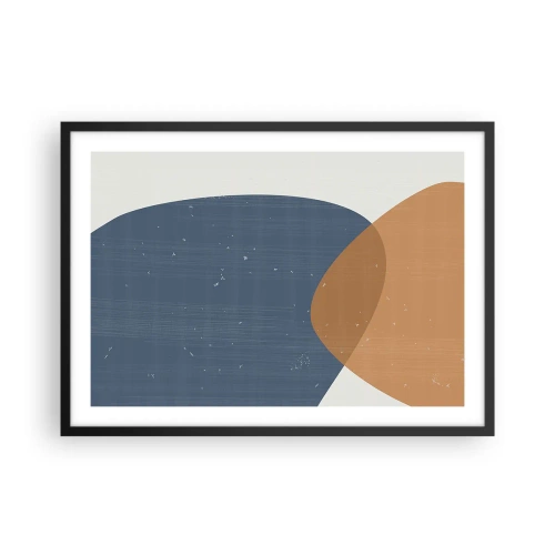 Poster în ramă neagră - Ovale și influențe - 70x50 cm