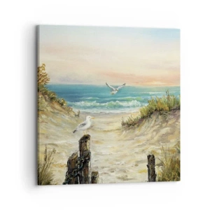 Tablou pe pânză - Retragere fără vânt - 70x70 cm