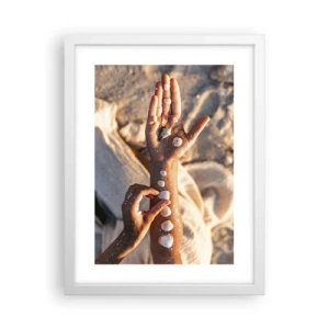 Poster în ramă albă - Frumusețe la îndemână - 30x40 cm