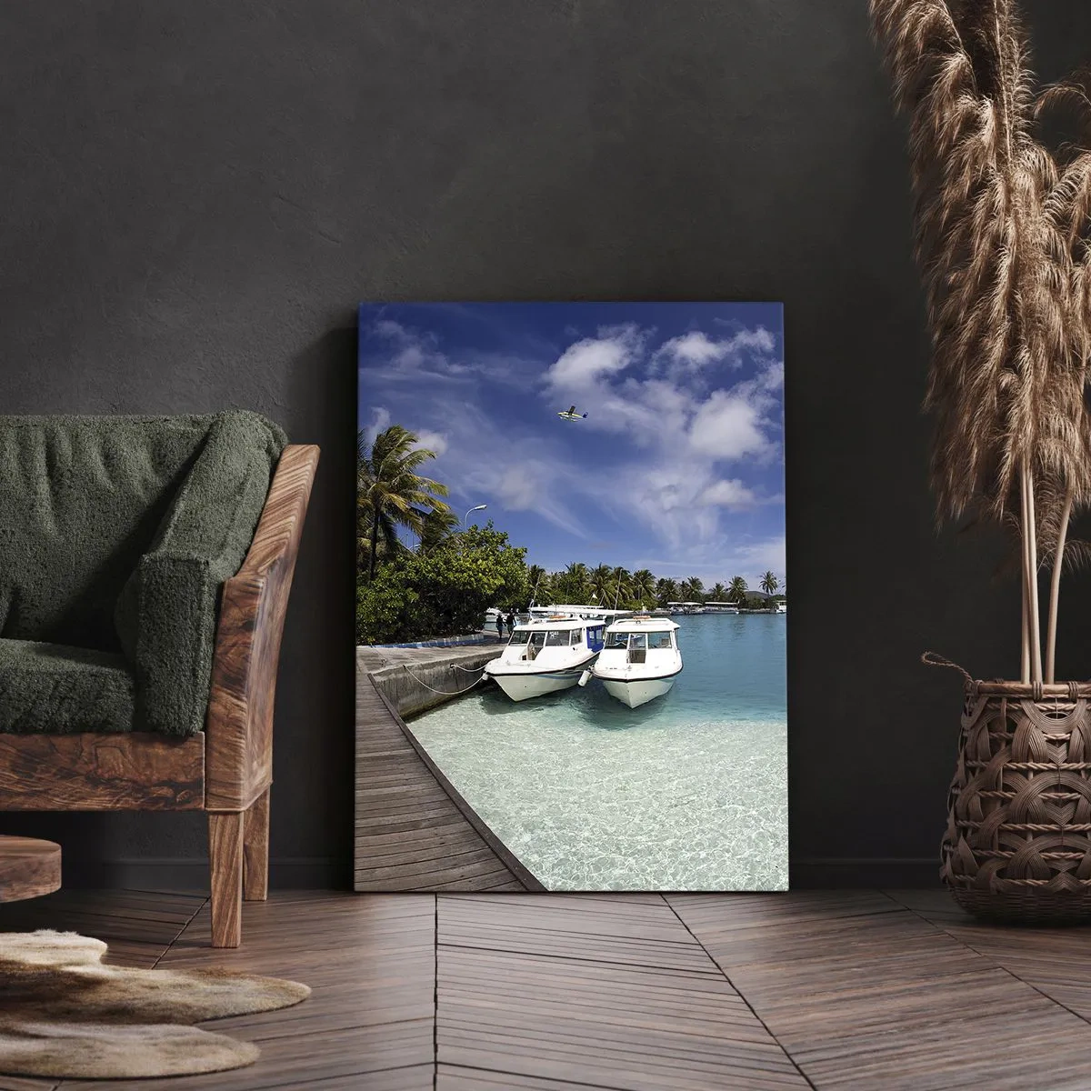 Tablou pe pânză - Și totuși paradisul există - 65x120 cm