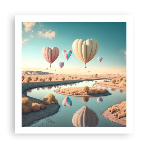 Poster - Iubirea ne înalță - 60x60 cm
