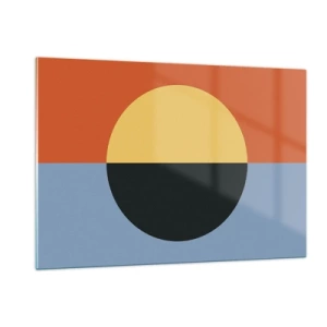 Tablou pe sticlă - O compoziție de căldură și răcoare - 120x80 cm