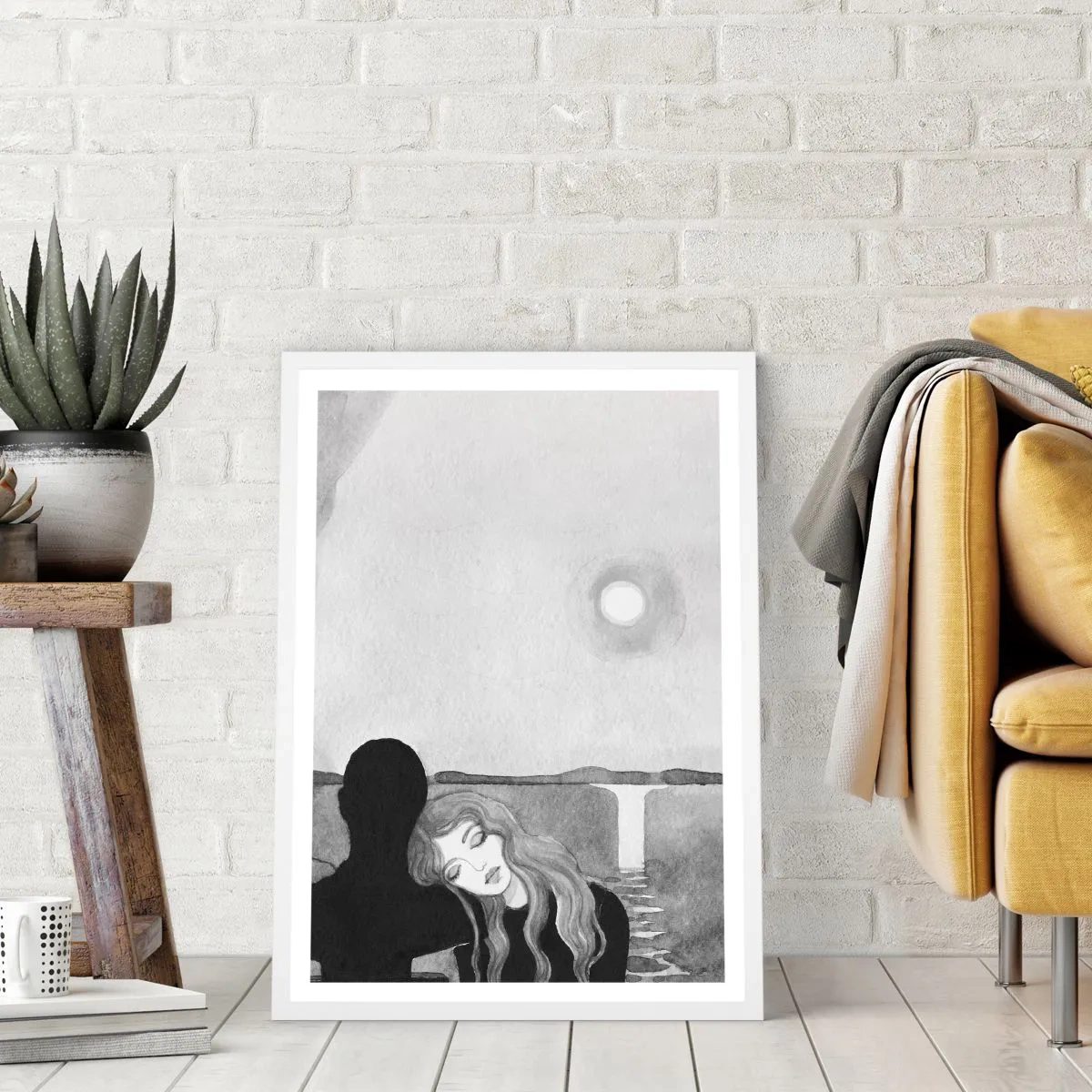 Poster în ramă albă - Întotdeauna un mister - 61x91 cm