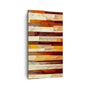 Tablou pe pânză - Imnul copacilor din pădure - 45x80 cm