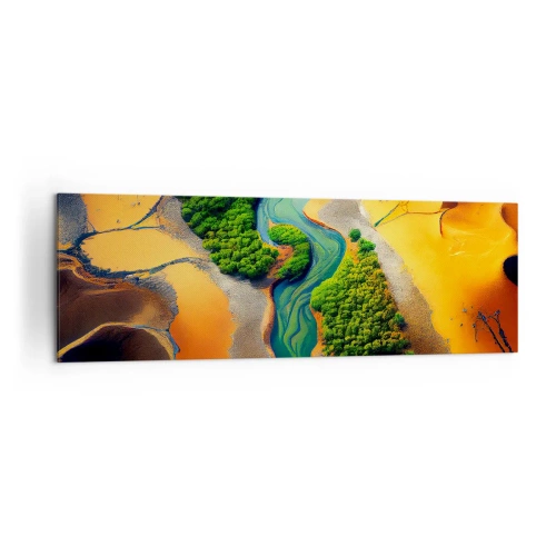 Tablou pe pânză - Râul care dă viață - 160x50 cm