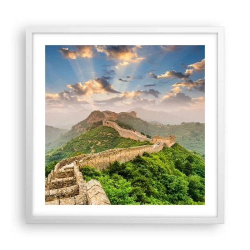 Poster în ramă albă - Măreția netrecătoare - 50x50 cm