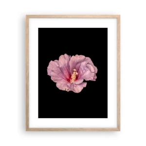 Poster în ramă de stejar deschis - Direct la inimă - 40x50 cm