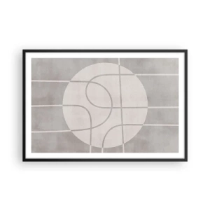 Poster în ramă neagră - Circular și drept înainte - 91x61 cm