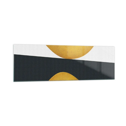 Tablou pe sticlă - În primul rând: aurul - 160x50 cm