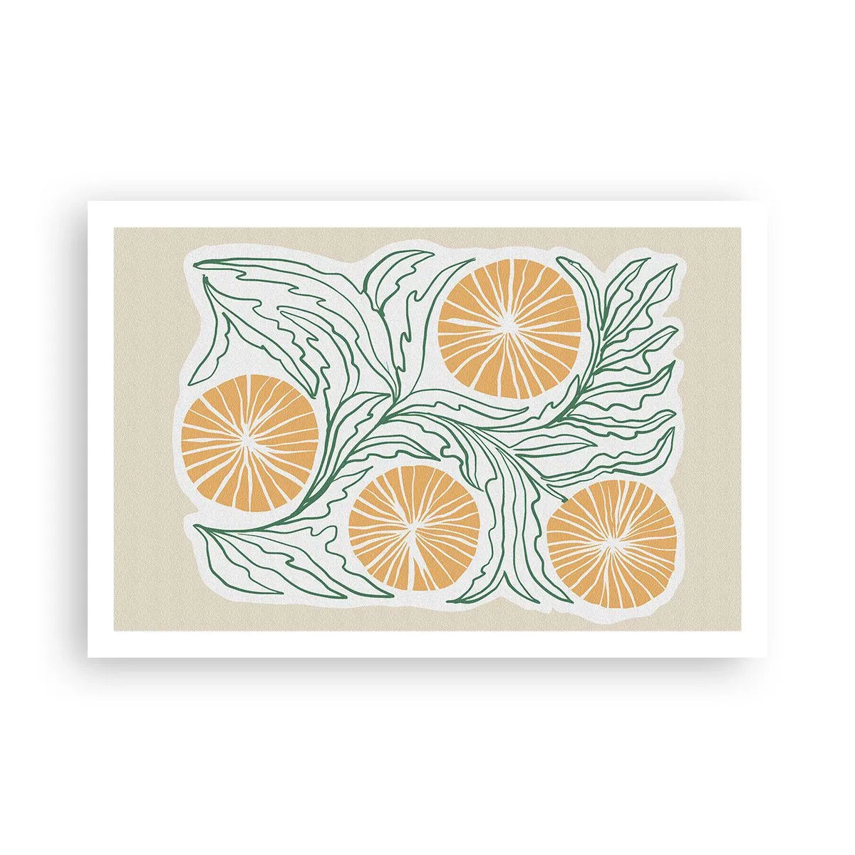 Poster - Etnic cu o notă de abstracție - 91x61 cm