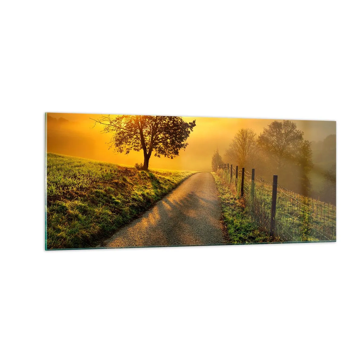 Tablou pe sticlă - O după-amiază de miel - 100x40 cm