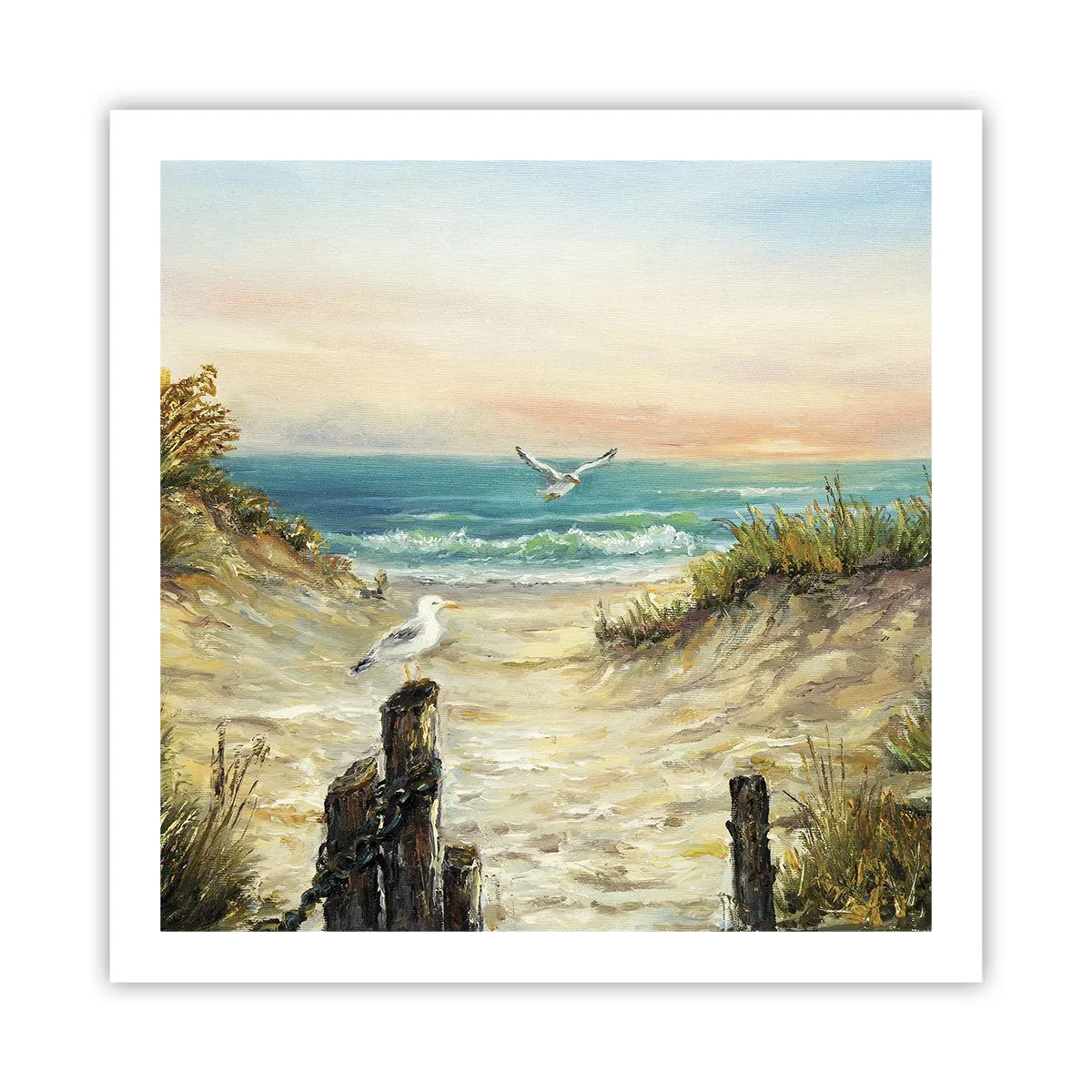 Poster - Retragere fără vânt - 60x60 cm