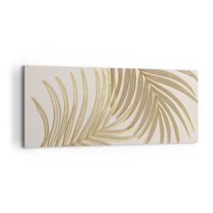 Tablou pe pânză - Palmier de aur! - 100x40 cm