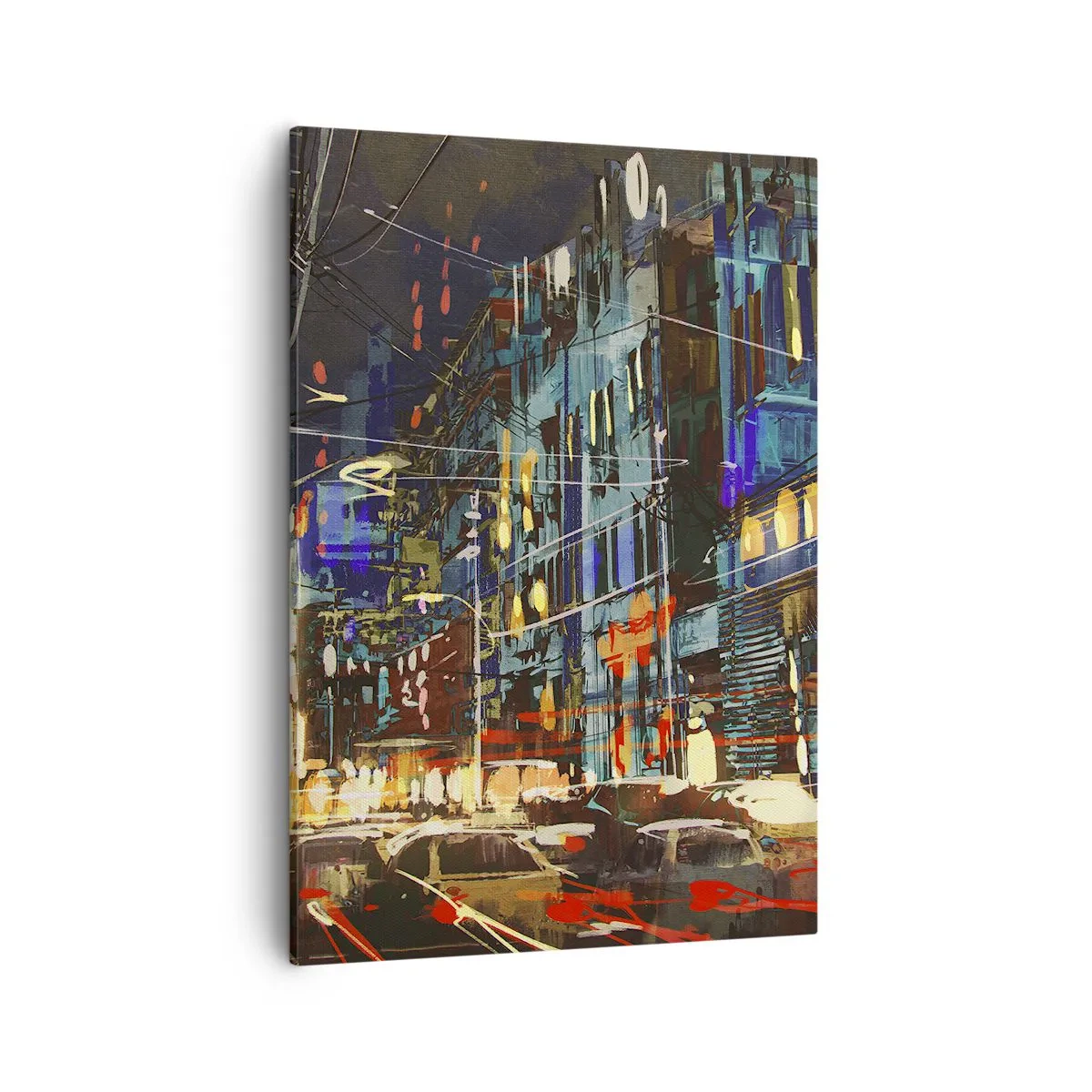 Tablou pe pânză - Agitația de seară a străzii - 50x70 cm
