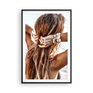 Poster în ramă neagră - Sora apei și a soarelui - 61x91 cm