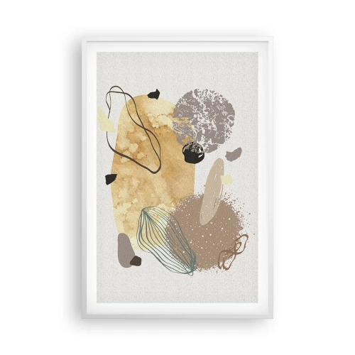 Poster în ramă albă - Fluiditatea aplicată - 61x91 cm