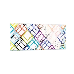 Tablou pe sticlă - Ferestre și ferestruici - 120x50 cm