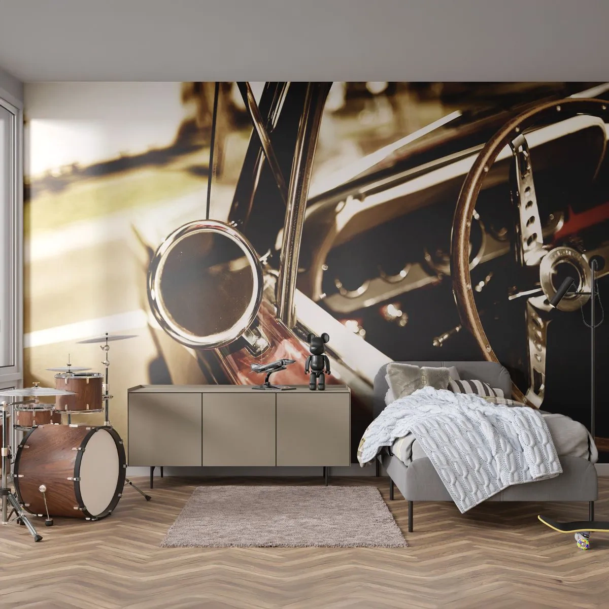 Tapet Premium Canvas - O mașină cu suflet - Mașină, Clasic, Automobile - 300x210 cm