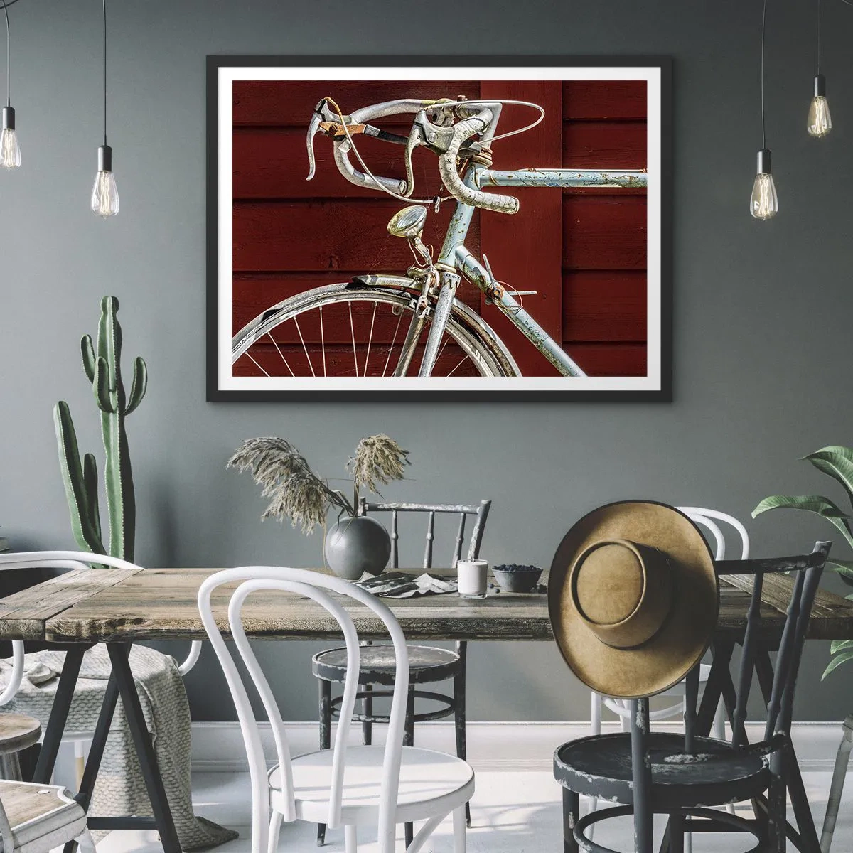 Poster în ramă neagră - Creat pentru victorie - 70x50 cm