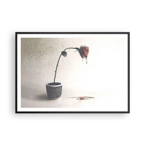 Poster în ramă neagră - Rosa dolorosa - 100x70 cm