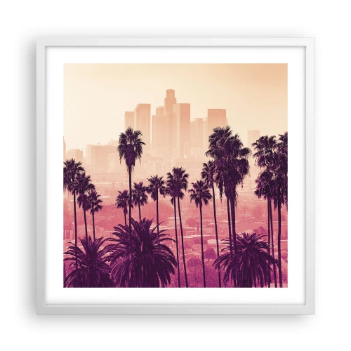 Poster în ramă albă - Peisaj din California - 50x50 cm