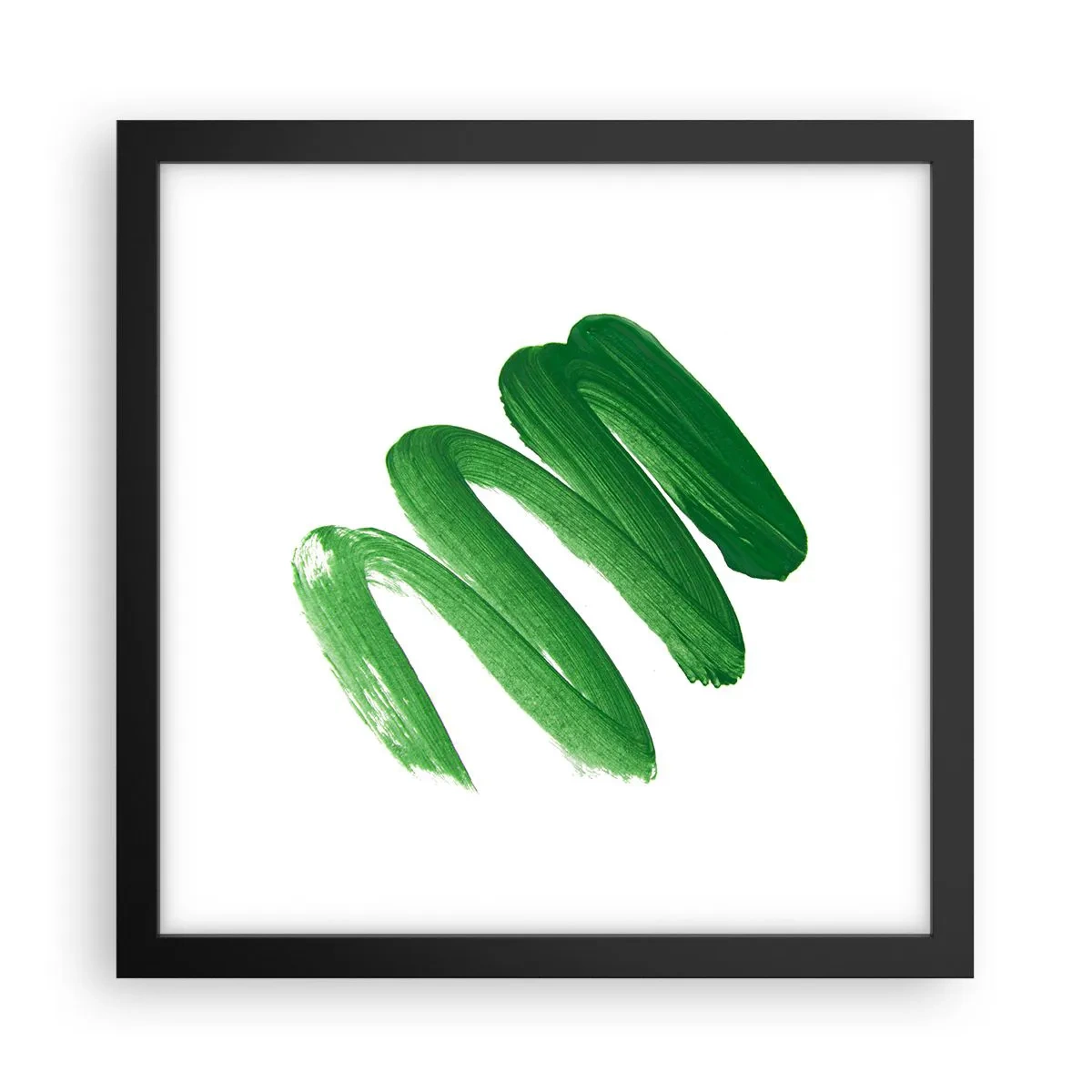 Poster în ramă neagră - Glumă verde - 30x30 cm
