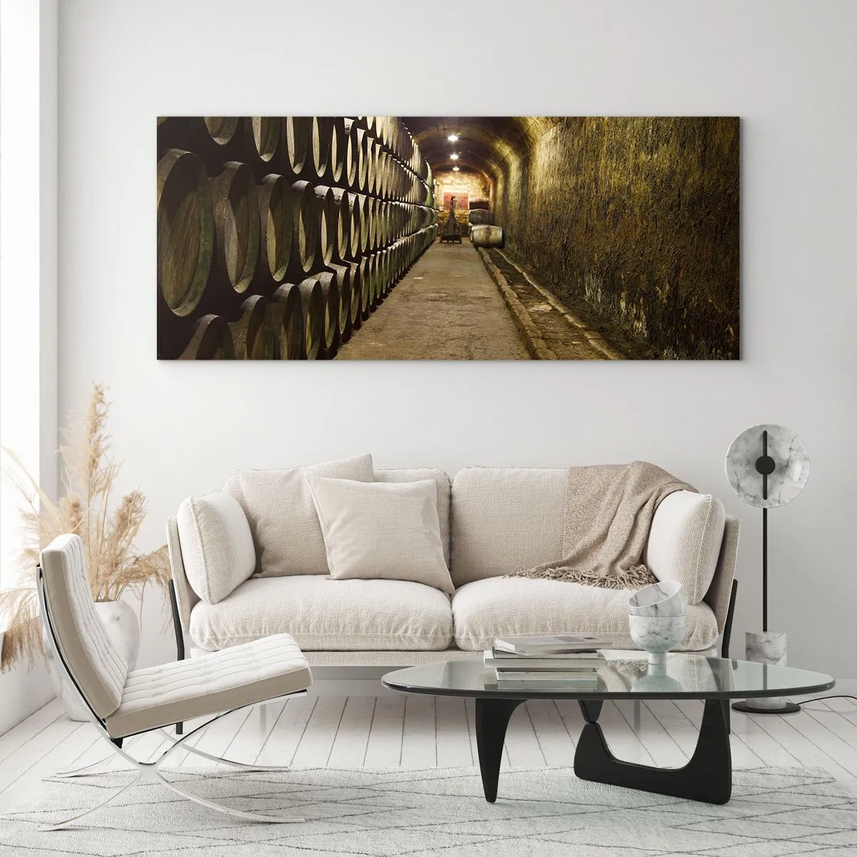 Tablou pe sticlă - Este bine să te întinzi - 100x40 cm