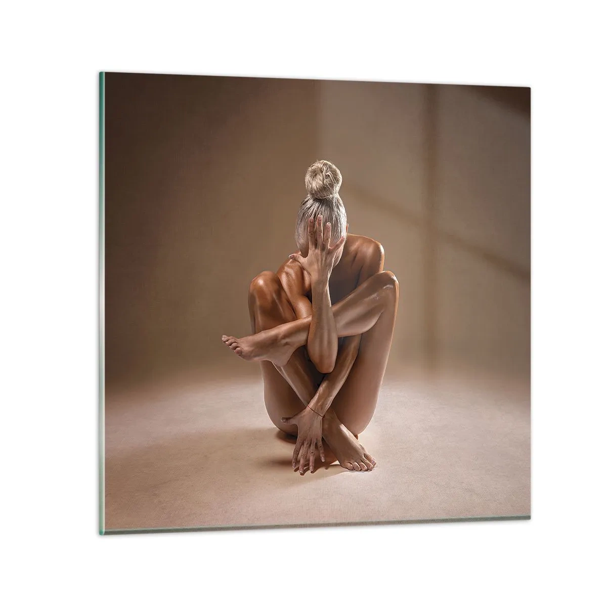 Tablou pe sticlă - Unitatea trupului și a spiritului - 60x60 cm