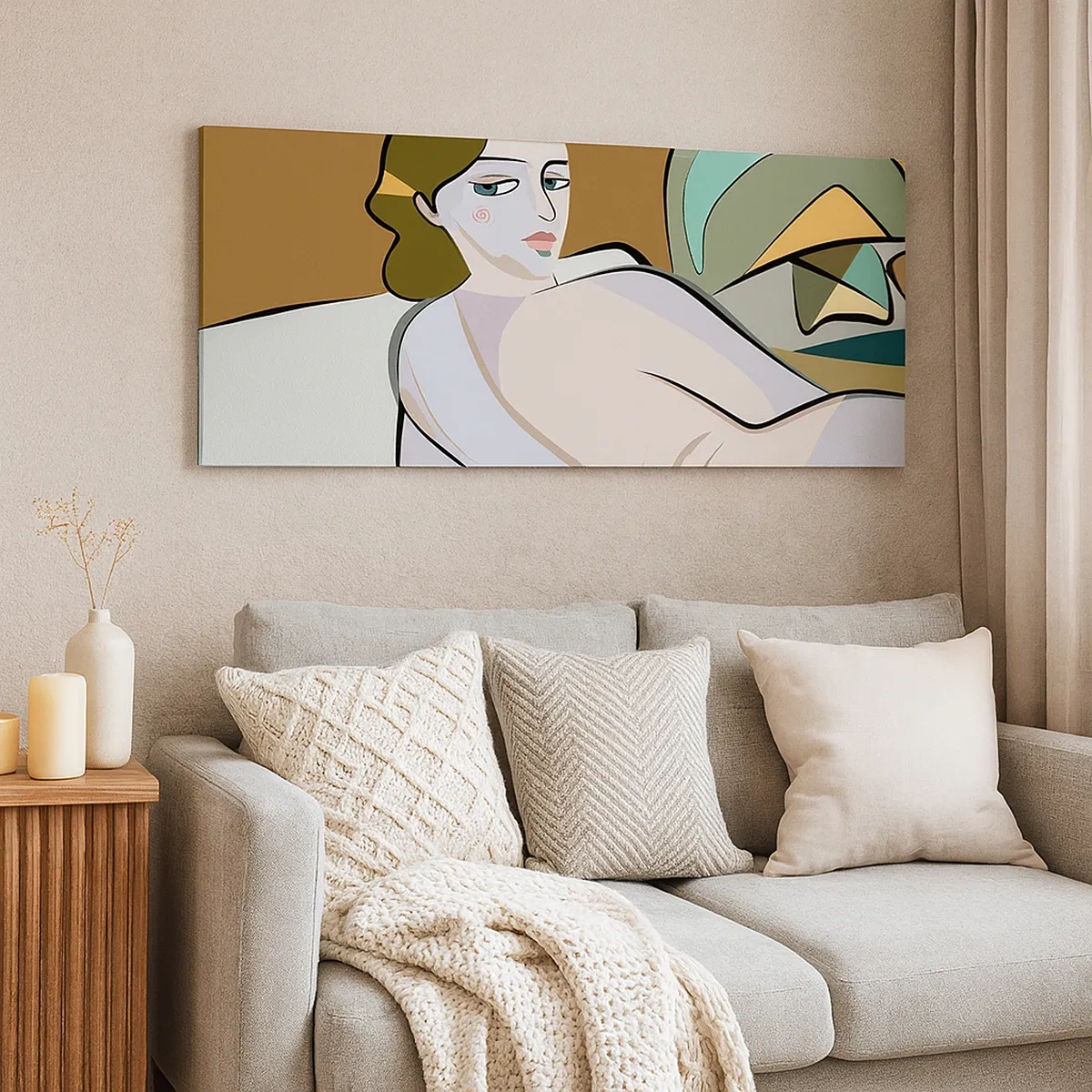 Tablou pe pânză - Portret intim - 30x30 cm