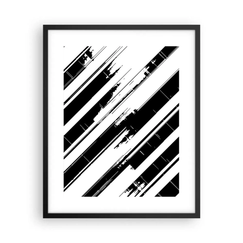 Poster în ramă neagră - Compoziție intensă și dinamică - 40x50 cm