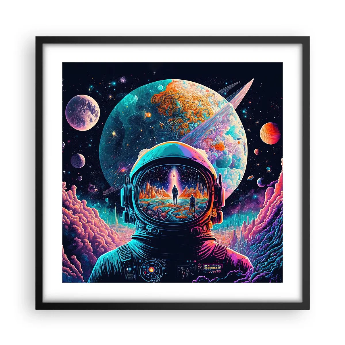 Poster în ramă neagră - Visul nevisat al filozofiilor - 50x50 cm