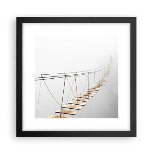 Poster în ramă neagră - Unde te va duce? - 30x30 cm