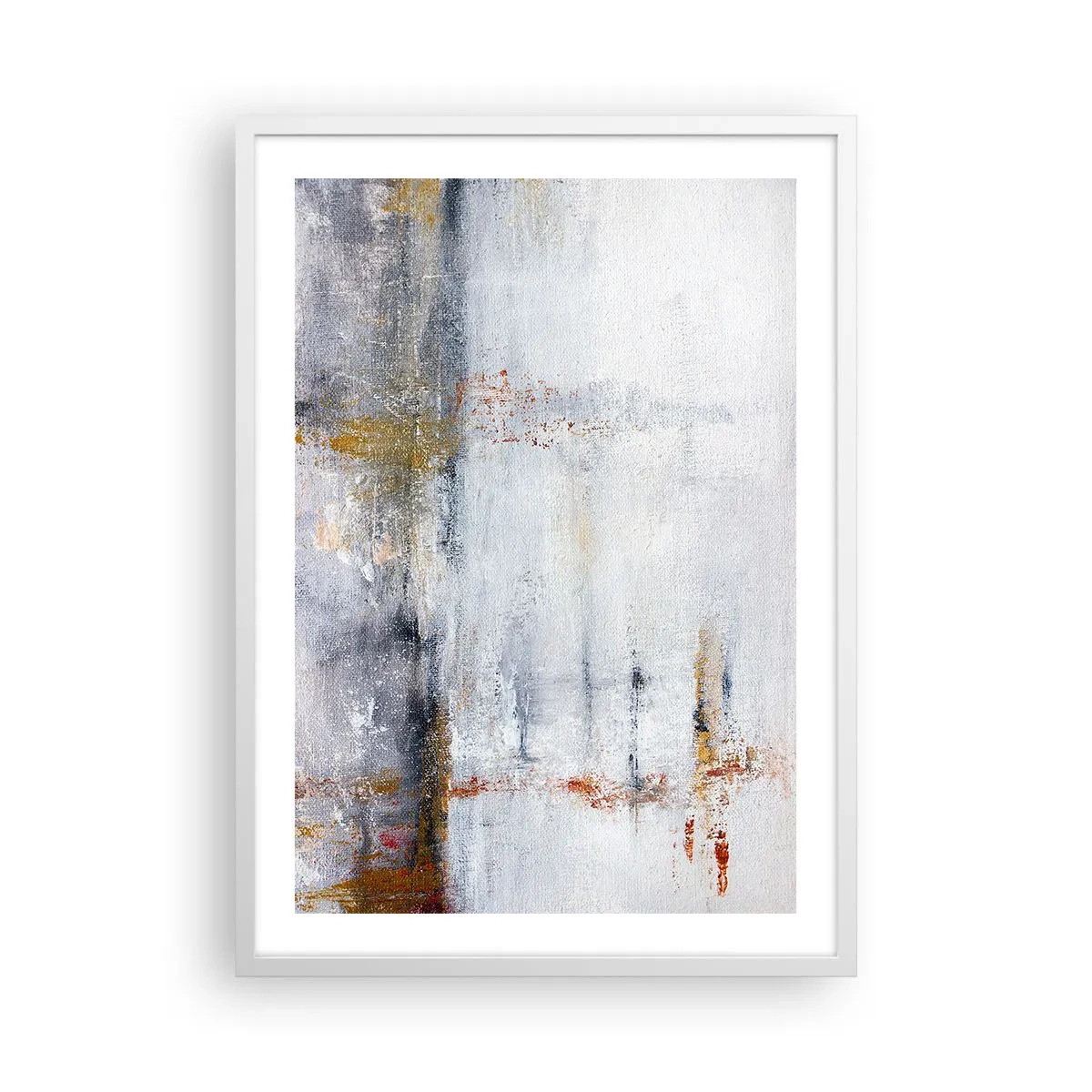 Poster în ramă albă - În spatele cortinei de aer - 50x70 cm