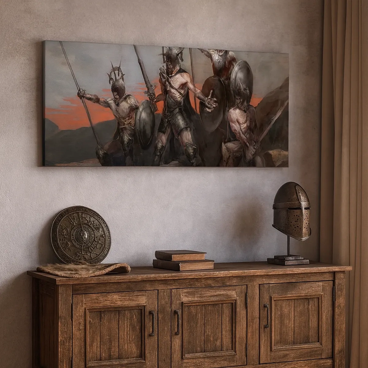 Tablou pe pânză - Cu scut sau fără scut - 30x30 cm