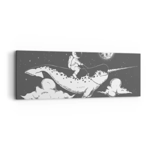 Tablou pe pânză - Cavalerul Spațial - 90x30 cm