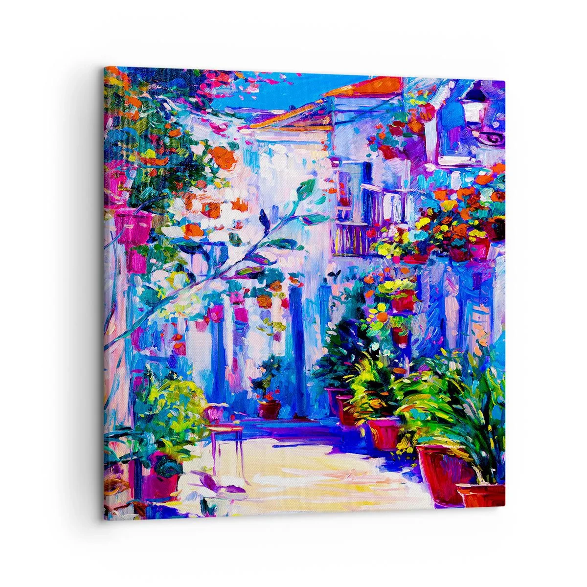 Tablou pe pânză - Impresie - străduță italiană - 50x50 cm