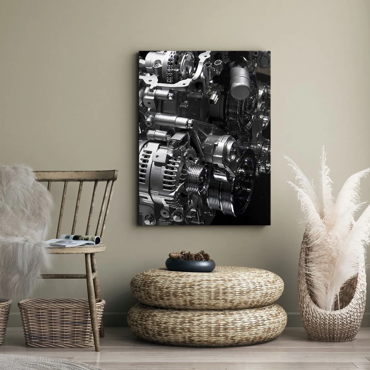 Tablou pe pânză - De oțel, frumos, puternic - 80x120 cm