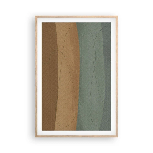 Poster în ramă de stejar deschis - Compoziție orizontală - 61x91 cm