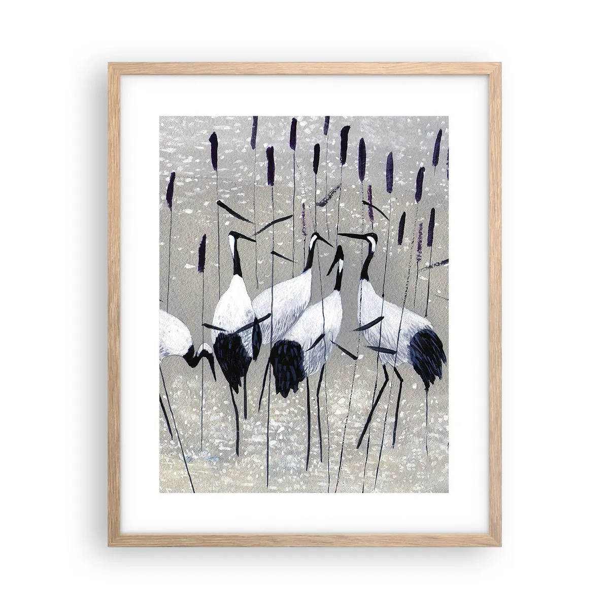 Poster în ramă de stejar deschis - Printre ai tăi - 40x50 cm