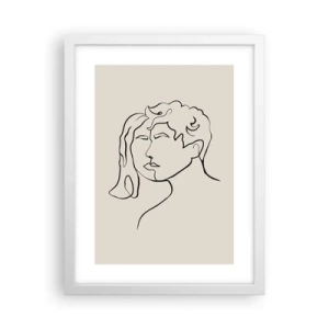 Poster în ramă albă - Și unitatea s-a făcut - 30x40 cm