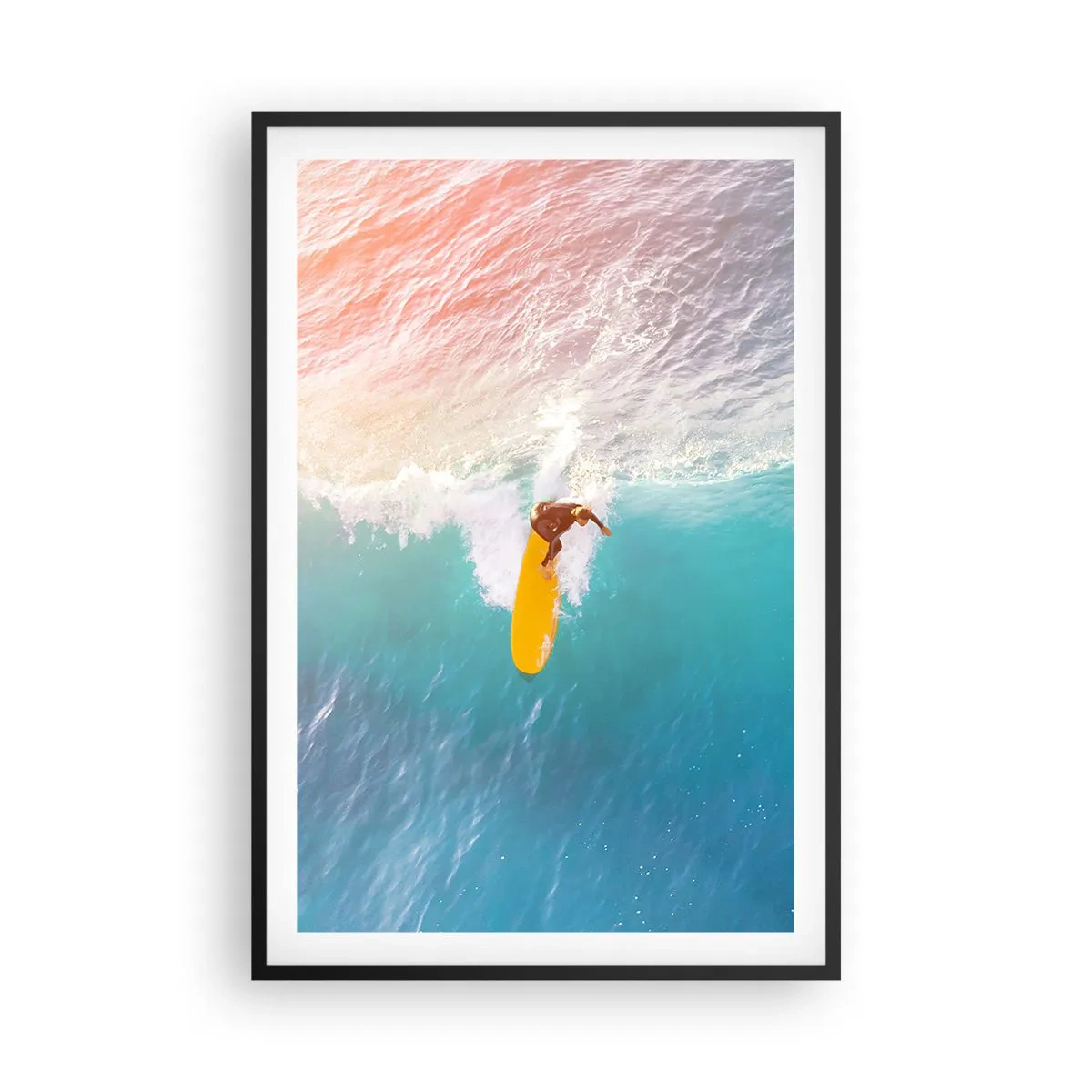 Poster în ramă neagră - Călărețul oceanului - 61x91 cm