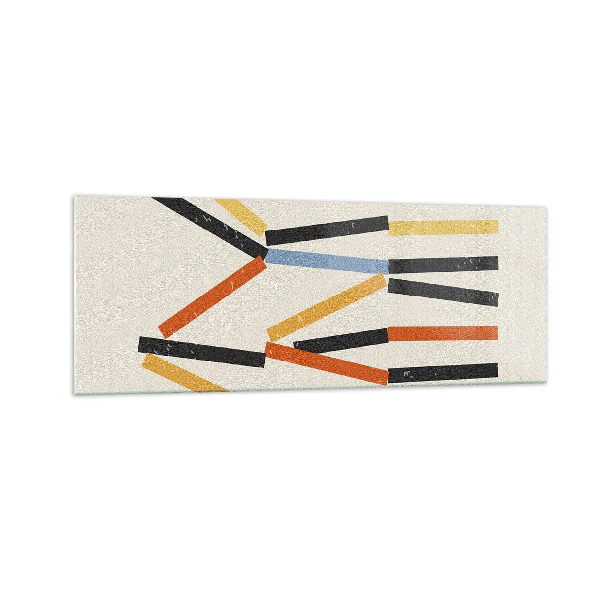 Tablou pe sticlă - Compoziție la nivel - 140x50 cm