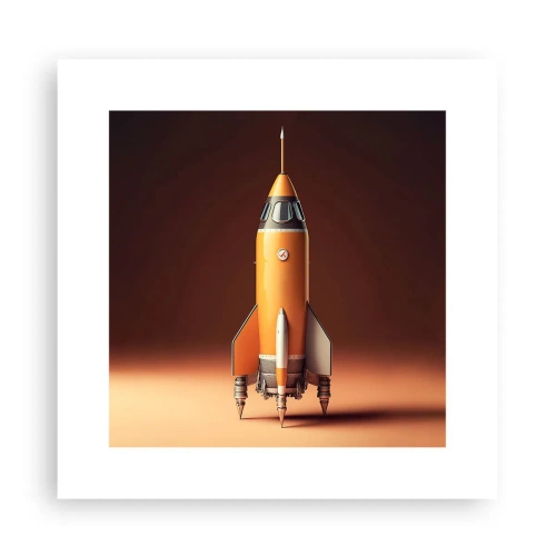 Poster - Totul începe cu un vis - 30x30 cm