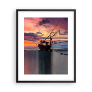 Poster în ramă neagră - O seară exotică - 40x50 cm