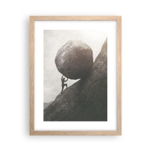 Poster în ramă de stejar deschis - Cred, în ciuda așteptărilor - 30x40 cm