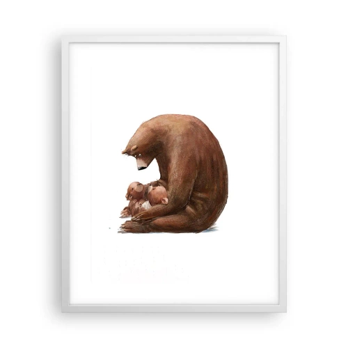 Poster în ramă albă - Vise plăcute, copii - 40x50 cm