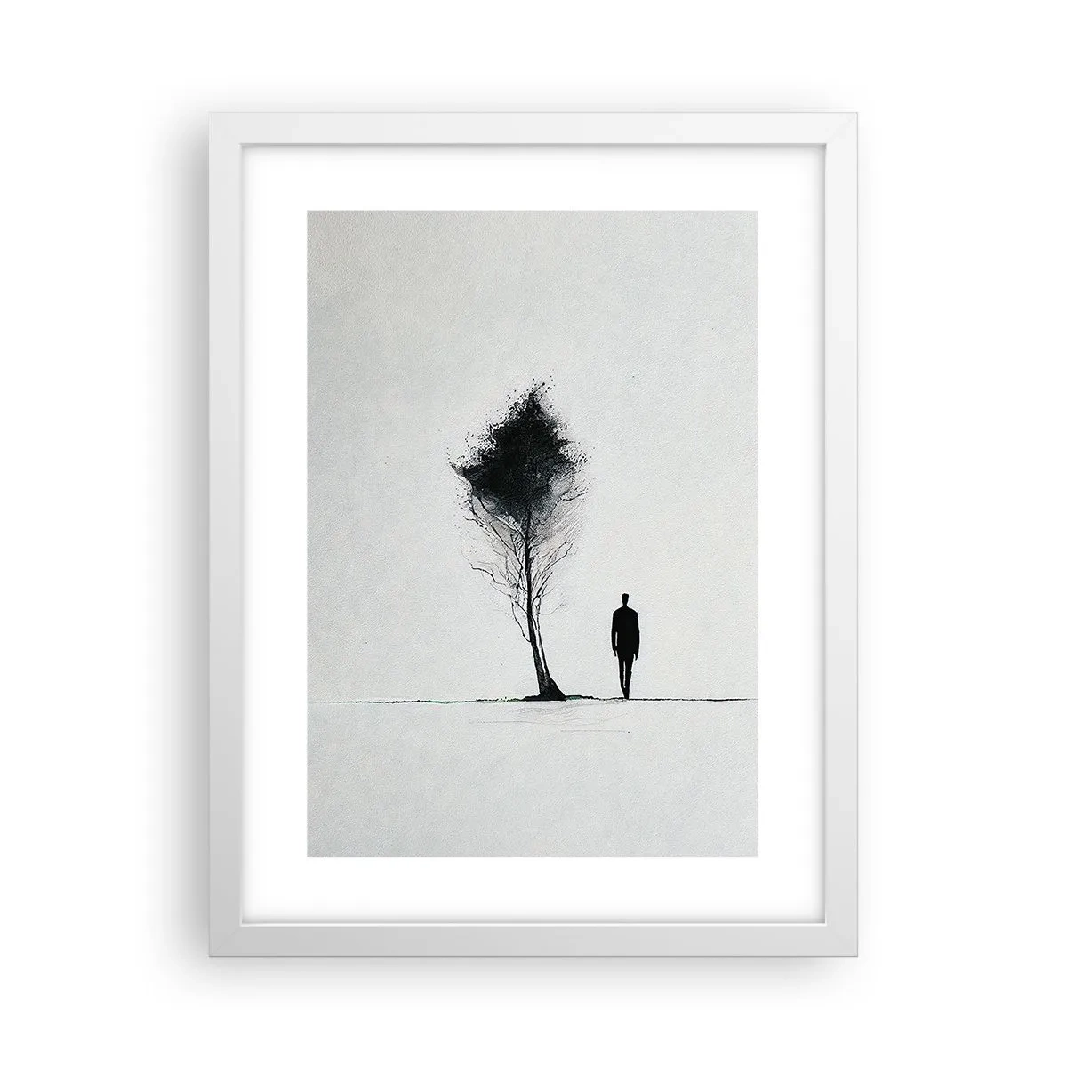 Poster în ramă albă - Noi toți rătăcim - 30x40 cm