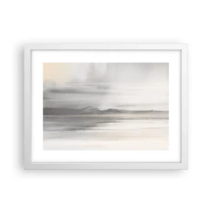 Poster în ramă albă - Gândul îndepărtat - 40x30 cm
